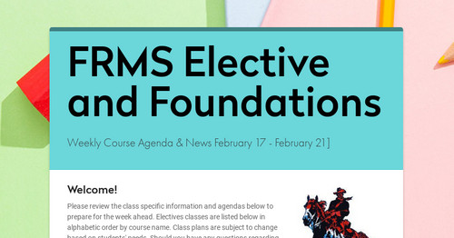 FRMS Elective and Foundations