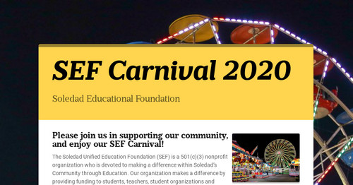 SEF Carnival 2020