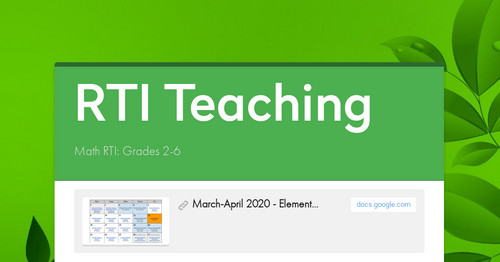 RTI Teaching