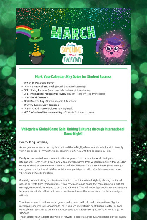 Valleyview March Newsletter