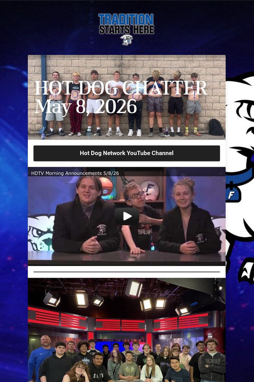 HOT DOG CHATTER May 8, 2026