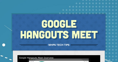 Google Hangouts Meet