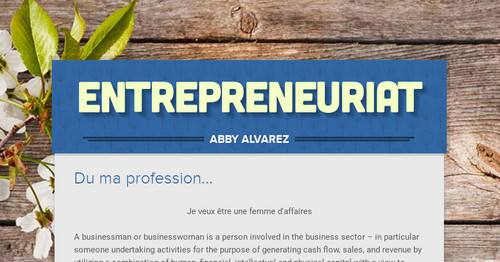 Entrepreneuriat