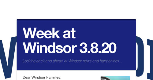 Week at Windsor 3.8.20