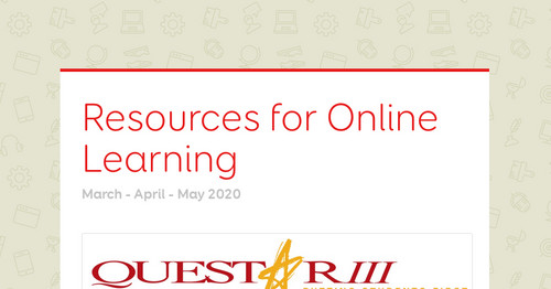 Resources for Online Learning