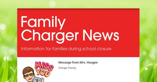 Family Charger News