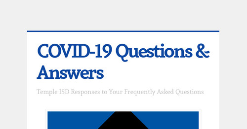 COVID-19 Questions & Answers