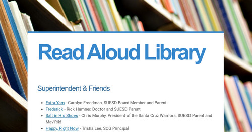 Read Aloud Library