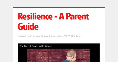 Resilience - A Parent Guide