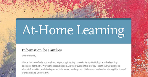 At-Home Learning