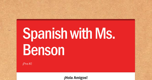 Spanish with Ms. Benson