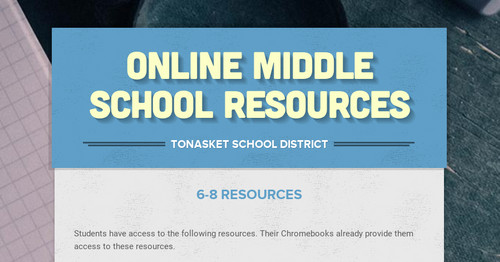Online Middle School Resources