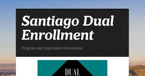 Santiago Dual Enrollment