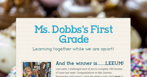 Ms. Dobbs's First Grade