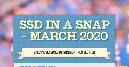 SSD in a Snap - March 2020