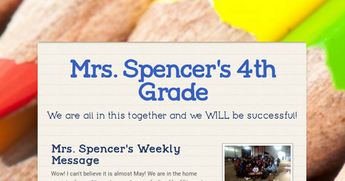 Mrs. Spencer's 4th Grade
