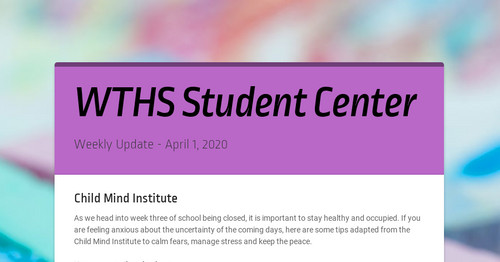 WTHS Student Center