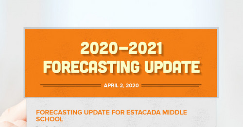 2020-2021 Forecasting Update