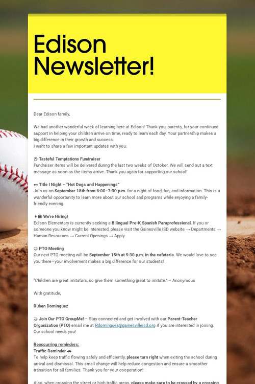Edison Newsletter!
