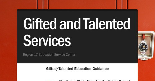 Gifted and Talented Services