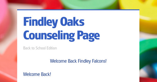 Findley Oaks Counseling Page