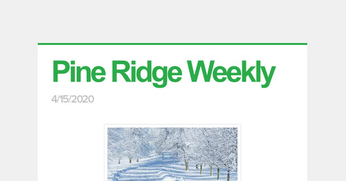 Pine Ridge Weekly