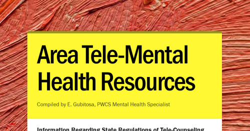 Area Tele-Mental Health Resources