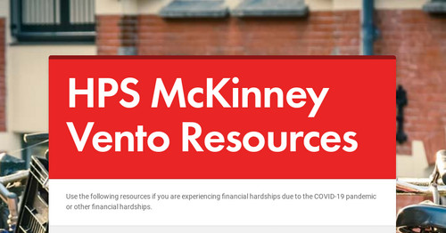 HPS McKinney Vento Resources