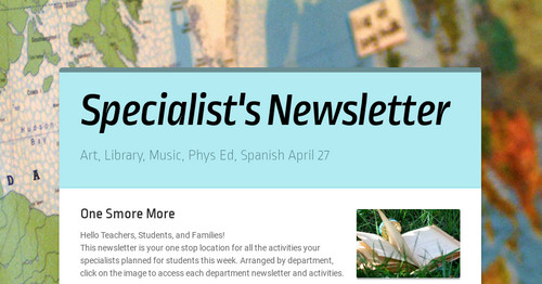 Specialist's Newsletter