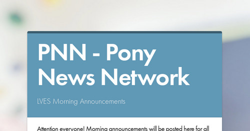 PNN - Pony News Network