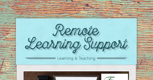 Remote Learning Support