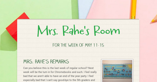 Mrs. Rahe's Room
