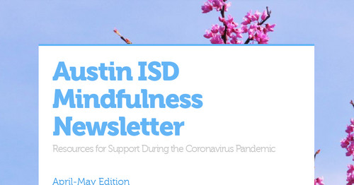 Austin ISD Mindfulness Newsletter