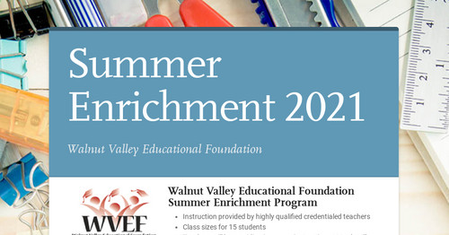 Summer Enrichment 2020
