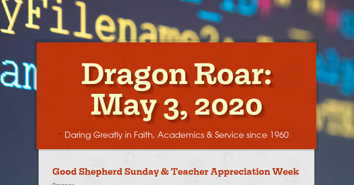 Dragon Roar: May 3, 2020