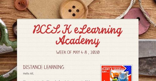 PCES K eLearning Academy