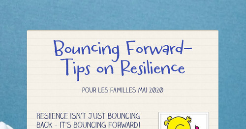 Bouncing Forward-Tips on Resilience