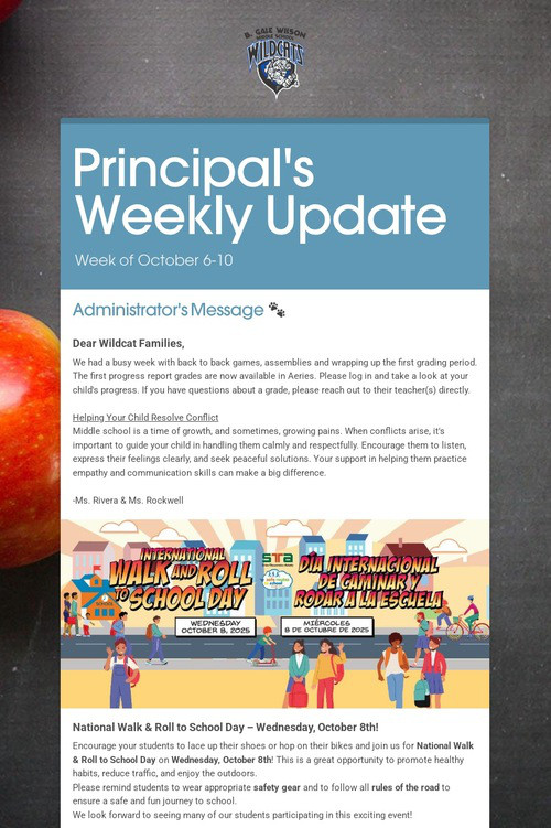 Principal's Weekly Update