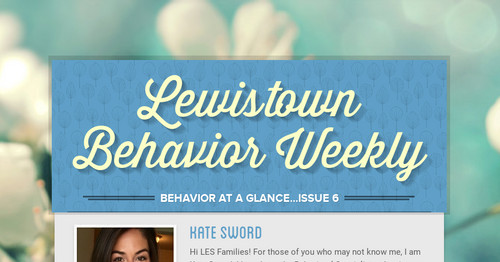 Lewistown Behavior Weekly