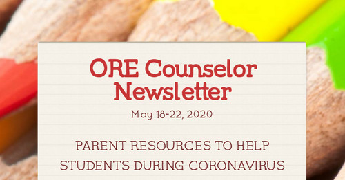 ORE Counselor Newsletter