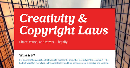 Creativity & Copyright Laws