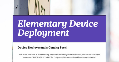 Elementary Device Deployment