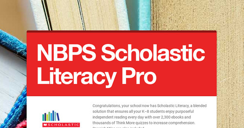 NBPS Scholastic Literacy Pro