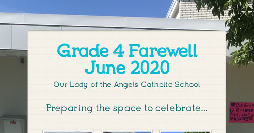 Grade 4 Farewell June 2020