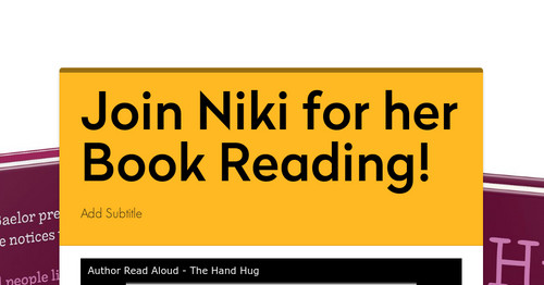 Join Niki for her Book Reading!