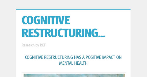 COGNITIVE RESTRUCTURING...