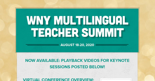 WNY Multilingual Teacher Summit