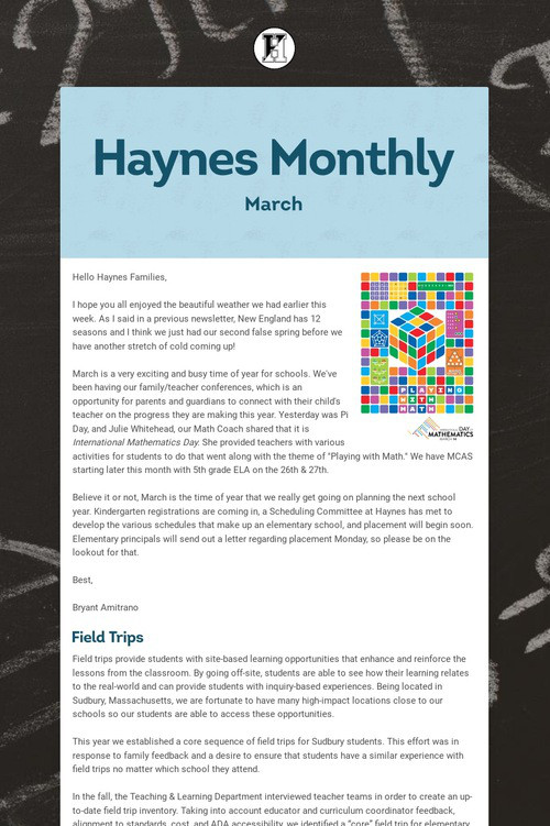 Haynes Monthly