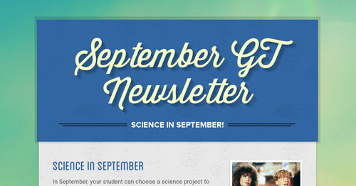 September GT Newsletter