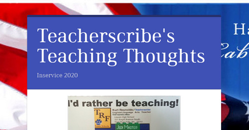 Teacherscribe's Teaching Thoughts